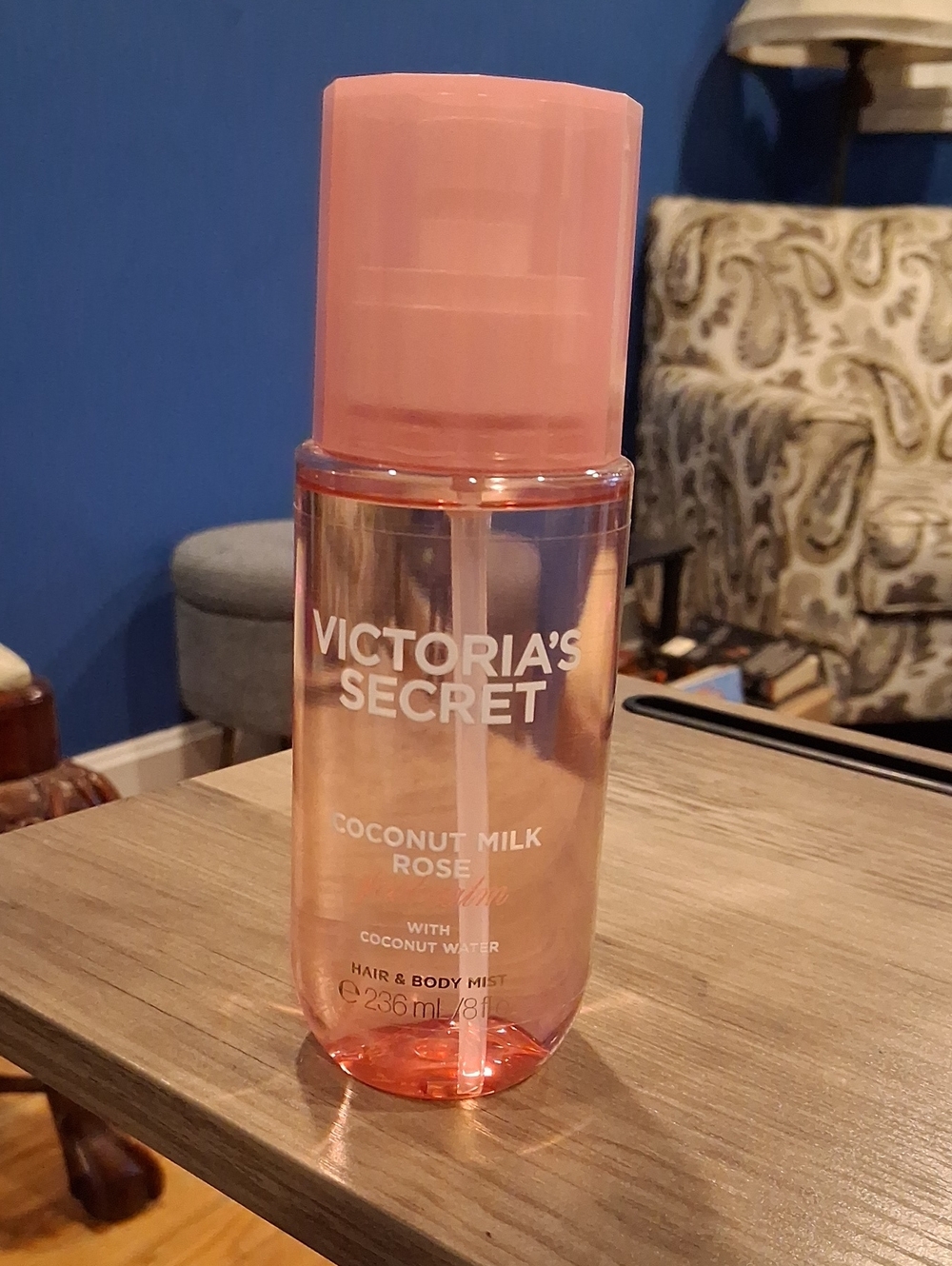 Victoria's Secret Coconut Milk Rose Feel Calm Hair & Body Mist Spray 8 floz New